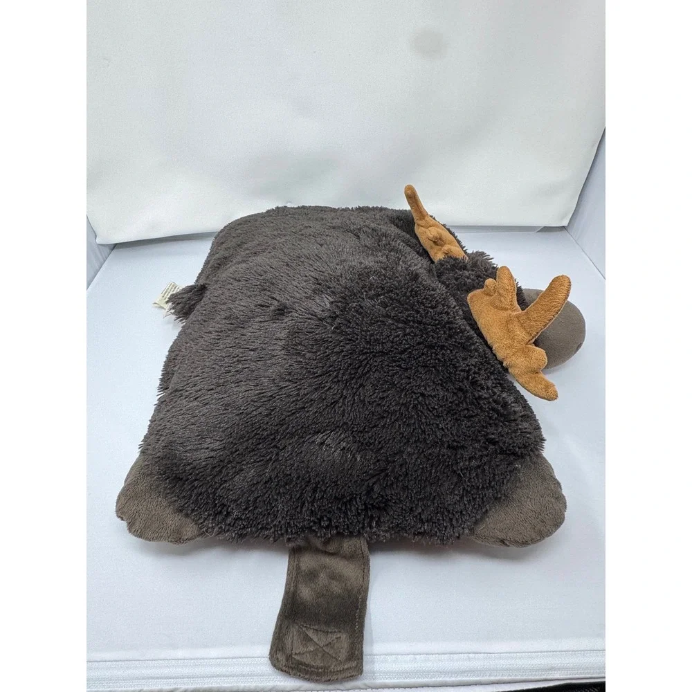 Pillow Pets Magical Moose Brown Plush Stuffed Animal 18 inch Large Travel Pillow